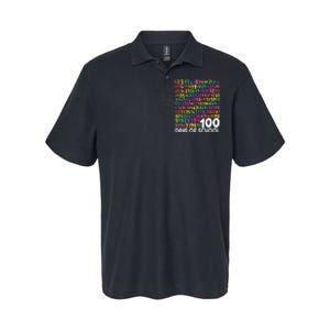 100th Day Of School Teacher 100 Days Math Numbers Softstyle Adult Sport Polo