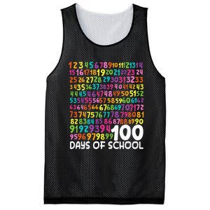 100th Day Of School Teacher 100 Days Math Numbers Mesh Reversible Basketball Jersey Tank