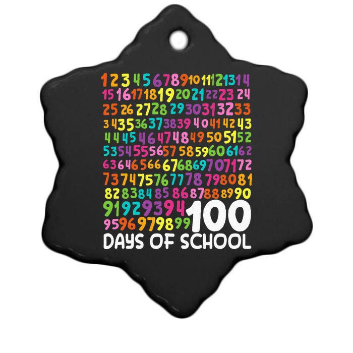 100th Day Of School Teacher 100 Days Math Numbers Ceramic Star Ornament