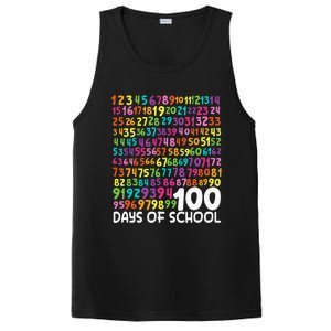 100th Day Of School Teacher 100 Days Math Numbers PosiCharge Competitor Tank