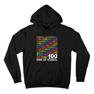 100th Day Of School Teacher 100 Days Math Numbers Tall Hoodie