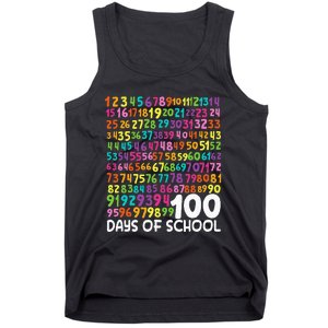 100th Day Of School Teacher 100 Days Math Numbers Tank Top