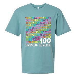 100th Day Of School Teacher 100 Days Math Numbers Sueded Cloud Jersey T-Shirt