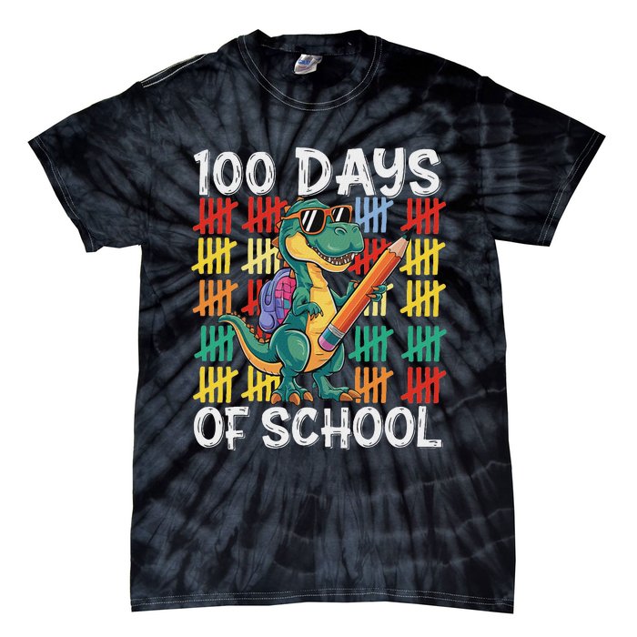 100th Day Of School Costume For 100 Days Tie-Dye T-Shirt