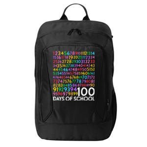 100th Day Of School Teacher 100 Days Math Numbers City Backpack