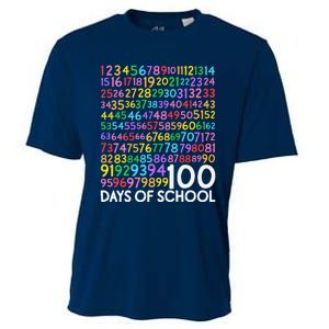 100th Day Of School Teacher 100 Days Math Numbers Cooling Performance Crew T-Shirt