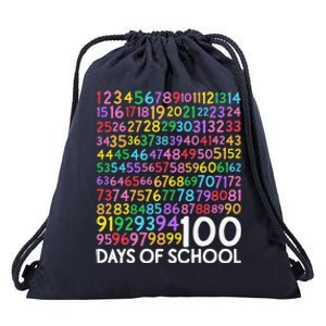 100th Day Of School Teacher 100 Days Math Numbers Drawstring Bag