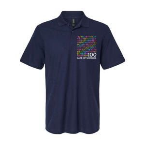 100th Day Of School Teacher 100 Days Math Numbers Softstyle Adult Sport Polo