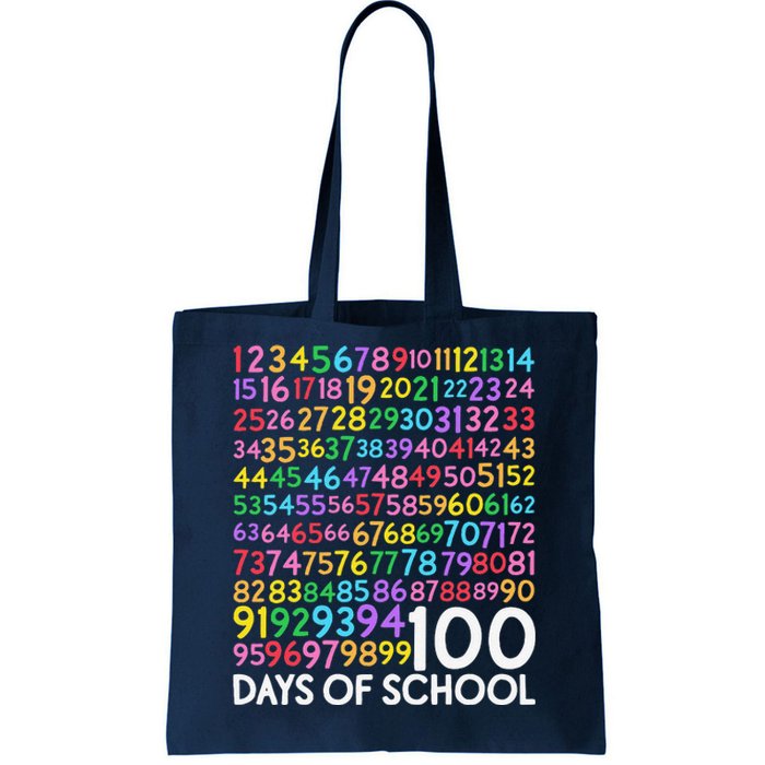 100th Day Of School Teacher 100 Days Math Numbers Tote Bag