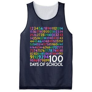 100th Day Of School Teacher 100 Days Math Numbers Mesh Reversible Basketball Jersey Tank