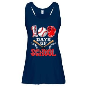 100 Days Of School Baseball Celebration Girl Ladies Essential Flowy Tank