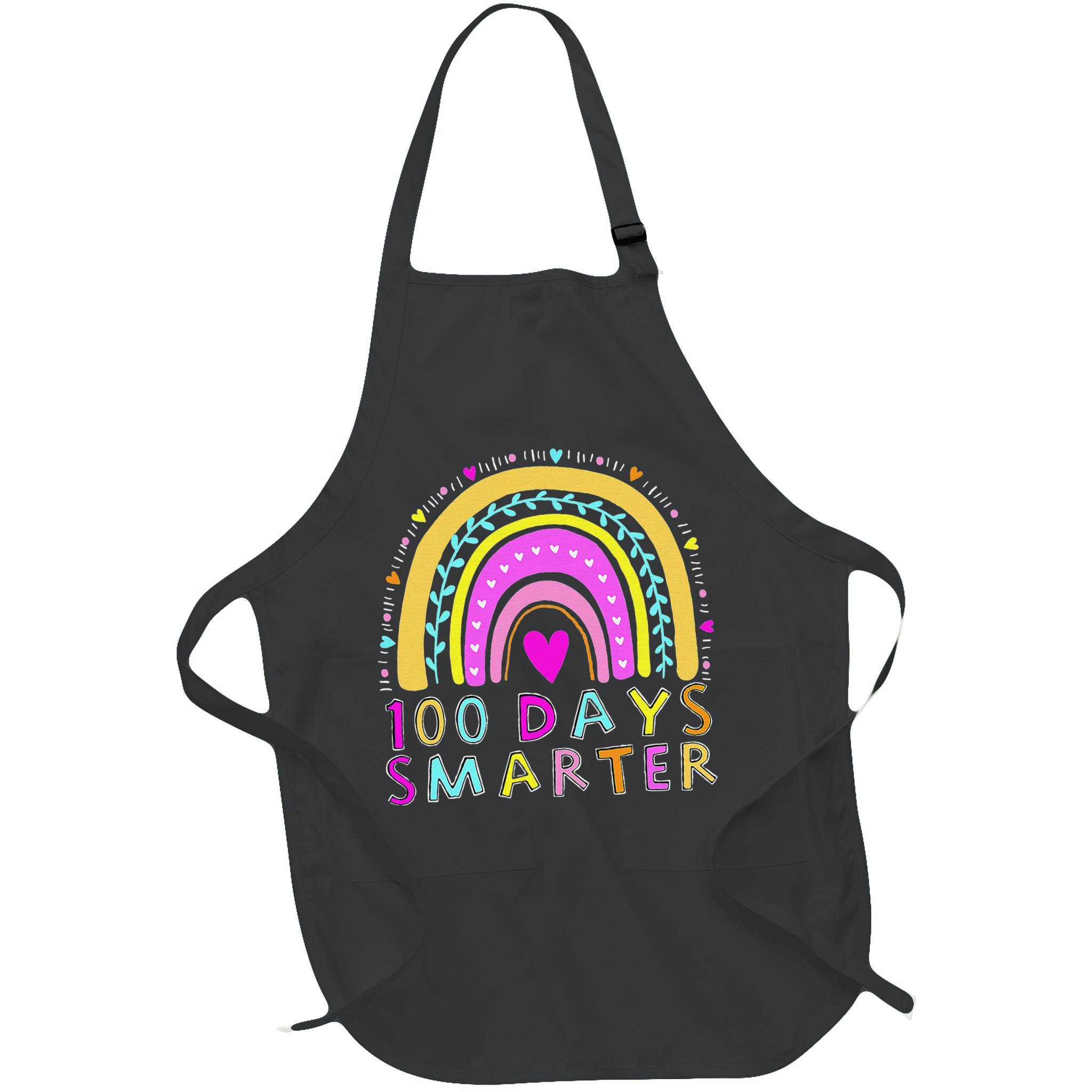 100th Day Of School Teacher rainbow 100 Days Smarter Apron