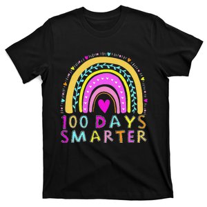 100th Day Of School Teacher rainbow 100 Days Smarter T-Shirt