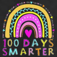 100th Day Of School Teacher rainbow 100 Days Smarter Beanie