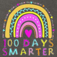 100th Day Of School Teacher rainbow 100 Days Smarter Cotton Canvas Backpack