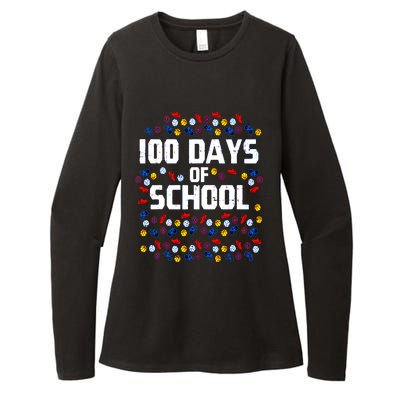 100 Days Of School  Sport Player  Womens CVC Long Sleeve Shirt