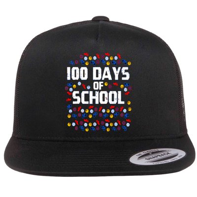 100 Days Of School  Sport Player  Flatbill Hat