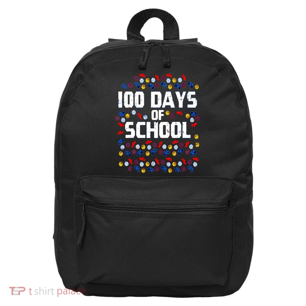 100 Days Of School  Sport Player  16 in Basic Backpack