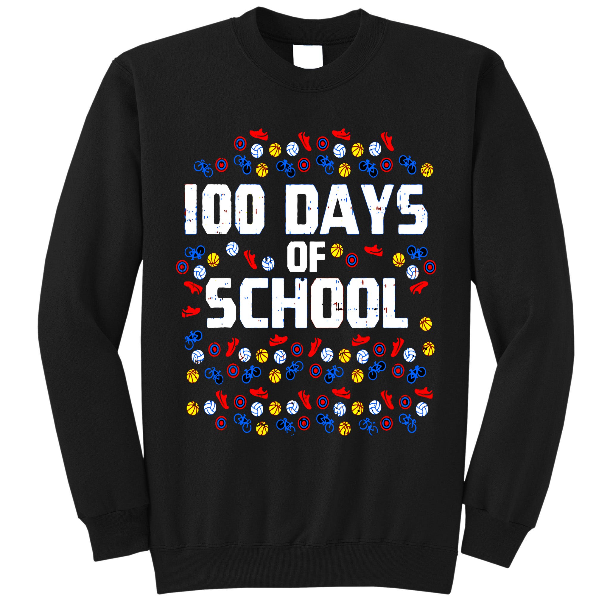 100 Days Of School  Sport Player  Tall Sweatshirt