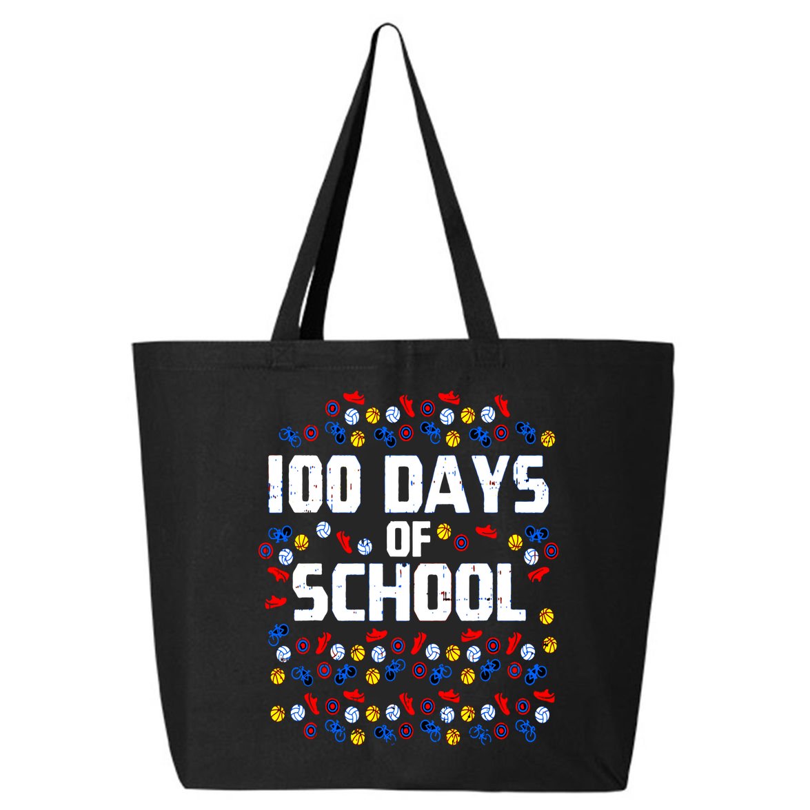 100 Days Of School  Sport Player  25L Jumbo Tote
