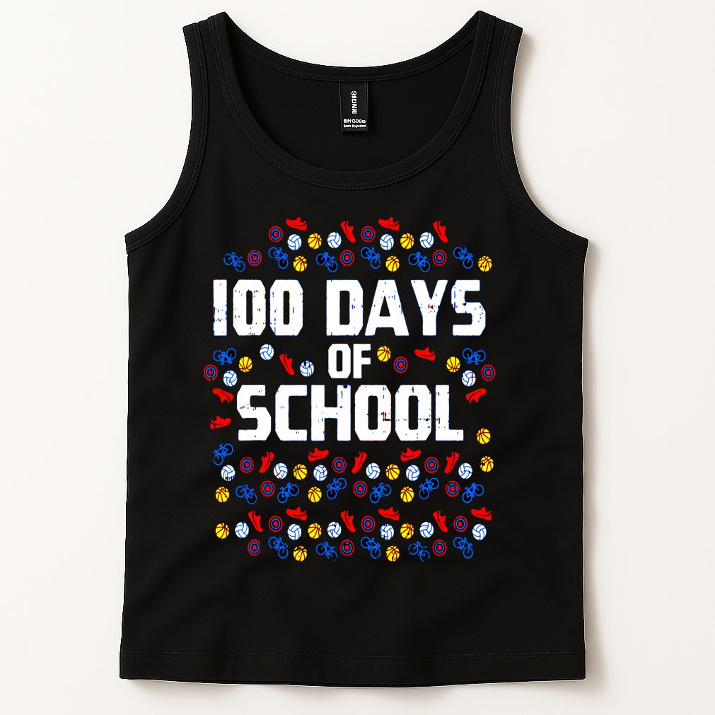 100 Days Of School  Sport Player  Tank Top
