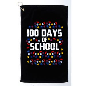 100 Days Of School  Sport Player  Platinum Collection Golf Towel