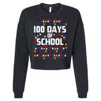 100 Days Of School  Sport Player  Cropped Pullover Crew