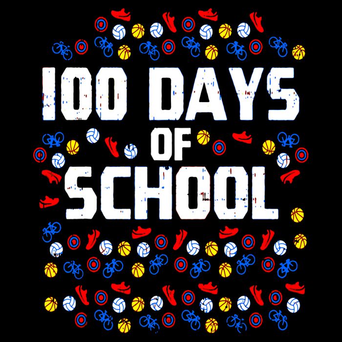 100 Days Of School  Sport Player  Cropped Pullover Crew