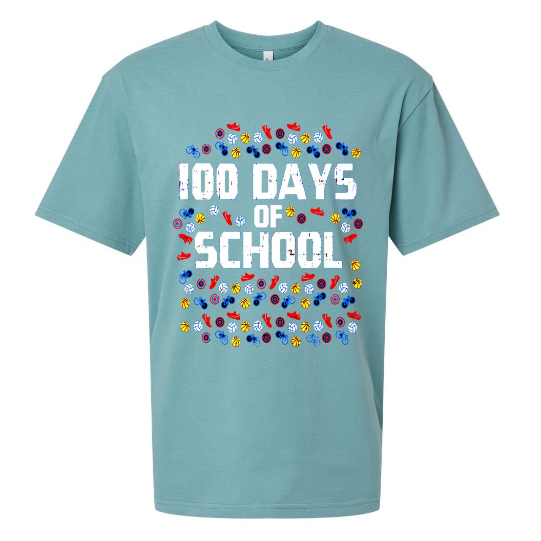 100 Days Of School  Sport Player  Sueded Cloud Jersey T-Shirt