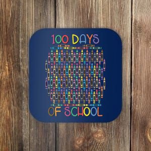 100 Days Of School Teacher Student Funny Coaster