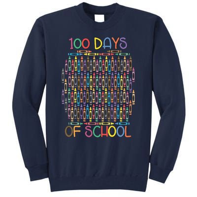 100 Days Of School Teacher Student Funny Tall Sweatshirt