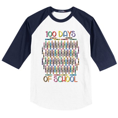 100 Days Of School Teacher Student Funny Baseball Sleeve Shirt