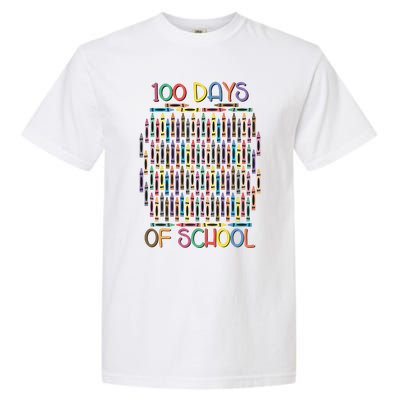 100 Days Of School Teacher Student Funny Garment-Dyed Heavyweight T-Shirt