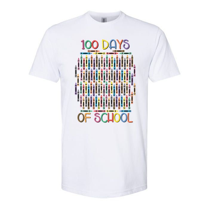 100 Days Of School Teacher Student Funny Softstyle CVC T-Shirt