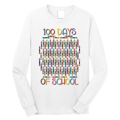 100 Days Of School Teacher Student Funny Long Sleeve Shirt