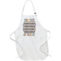 100 Days Of School Teacher Student Funny Full-Length Apron With Pockets