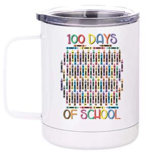 100 Days Of School Teacher Student Funny 12 oz Stainless Steel Tumbler Cup