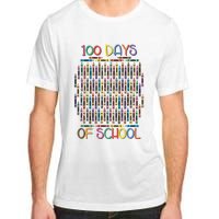 100 Days Of School Teacher Student Funny Adult ChromaSoft Performance T-Shirt