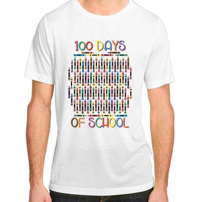 100 Days Of School Teacher Student Funny Adult ChromaSoft Performance T-Shirt