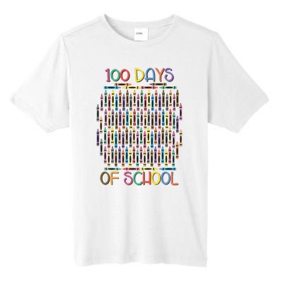 100 Days Of School Teacher Student Funny Tall Fusion ChromaSoft Performance T-Shirt