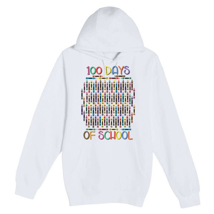 100 Days Of School Teacher Student Funny Premium Pullover Hoodie