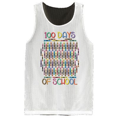 100 Days Of School Teacher Student Funny Mesh Reversible Basketball Jersey Tank