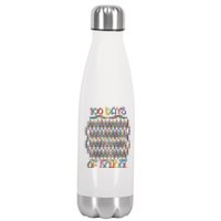 100 Days Of School Teacher Student Funny Stainless Steel Insulated Water Bottle