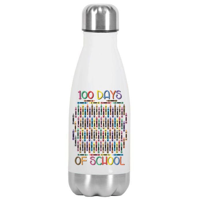 100 Days Of School Teacher Student Funny Stainless Steel Insulated Water Bottle