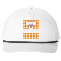 100th Day Of School Basketball Balls 100 Basket Balls Basketball Hoop Snapback Five-Panel Rope Hat