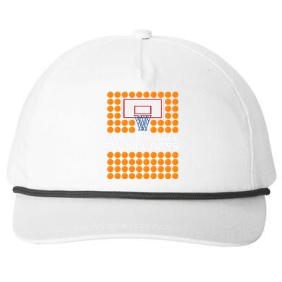 100th Day Of School Basketball Balls 100 Basket Balls Basketball Hoop Snapback Five-Panel Rope Hat