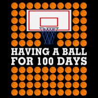 100th Day Of School Basketball Balls 100 Basket Balls Basketball Hoop Flat Bill Trucker Hat