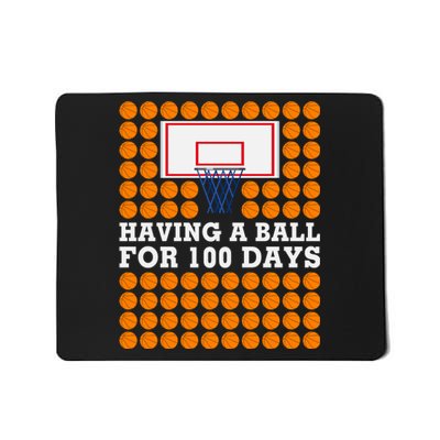 100th Day Of School Basketball Balls 100 Basket Balls Basketball Hoop Mousepad