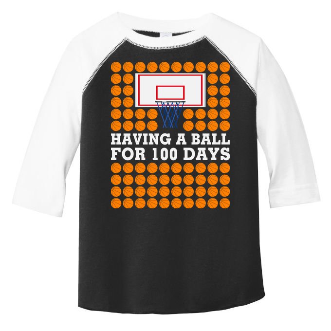 100th Day Of School Basketball Balls 100 Basket Balls Basketball Hoop Toddler Fine Jersey T-Shirt