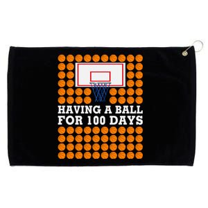 100th Day Of School Basketball Balls 100 Basket Balls Basketball Hoop Grommeted Golf Towel